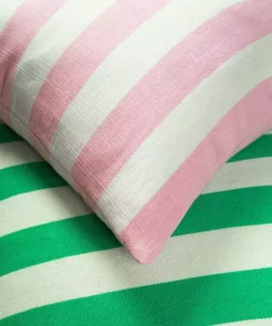 Archive New York Home Goods Santiago Cabana Stripe Throw Pillow - Kelly Green