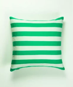 Archive New York Home Goods Santiago Cabana Stripe Throw Pillow - Kelly Green