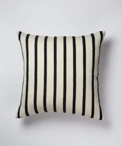 Archive New York Santiago Grid Throw Pillow - Black + White Home Goods