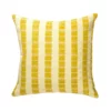 Archive New York Santiago Grid Throw Pillow - Butter Yellow