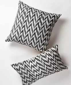 Archive New York Toto Ikat Lumbar Pillow - Black + White