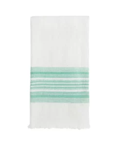 Archive New York White + Mint Kitchen Towel