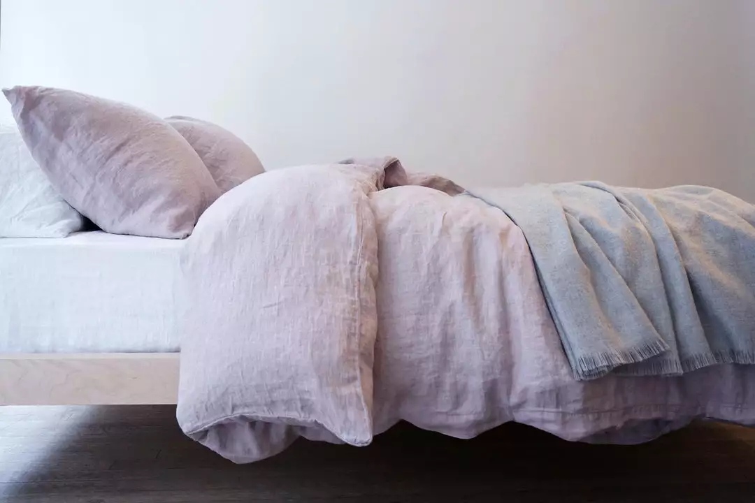 Area Home Camille Linen Duvet Cover - Lilac Home Goods 1 Area Home Camille Linen Duvet Cover - Lilac Home Goods