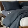 Area Home Emile Linen Duvet Cover - Charcoal
