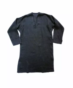 Area Home Long Linen Tunic - Charcoal