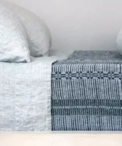 Area Home Louie Linen Duvet Cover - Blue Home Goods