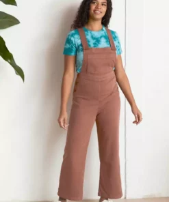 North Of West Ariel Upcycled Overalls - Terracotta