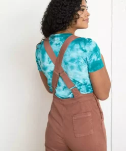 North Of West Ariel Upcycled Overalls - Terracotta