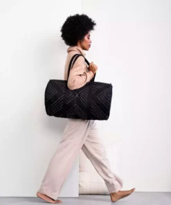 Anchal Arrow Stitch Weekender Bag