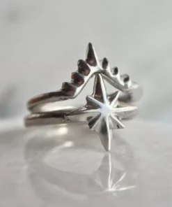 Iron Oxide Aster Stacking Ring Set