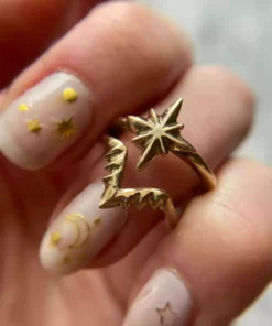 Iron Oxide Aster Stacking Ring Set