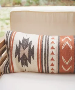 August Sage Estrellas Wool Lumbar Pillow Throw Pillows