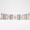 August Sage Mariposa Gris Wool Lumbar Pillow