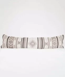 August Sage Mariposa Gris Wool Lumbar Pillow