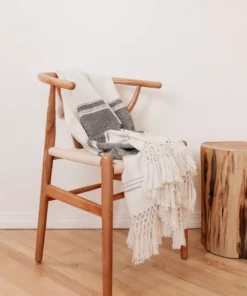 August Sage Rayas Alpaca Throw Blanket