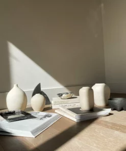 August Sage Solenne Vase - Crema