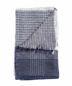 Studio Variously Auro Linen Scarf - Navy Accessories 11 Studio Variously Auro Linen Scarf - Navy Accessories