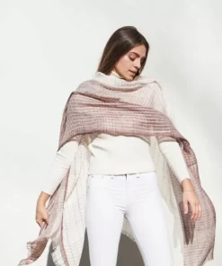 Studio Variously Auro Linen Scarf - White Accessories