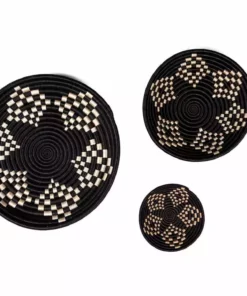 Azizi Life Bariku Woven Bowls - Black + Tea Best Sellers