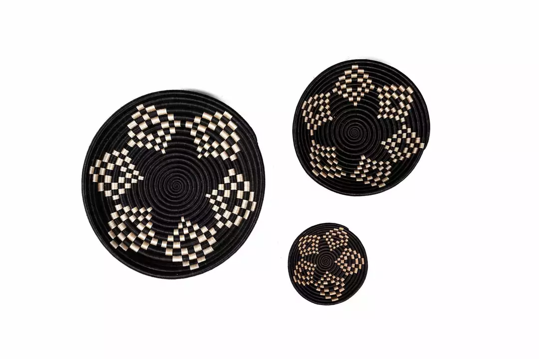Azizi Life Bariku Woven Bowls - Black + Tea Best Sellers 1 Azizi Life Bariku Woven Bowls - Black + Tea Best Sellers