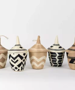 Azizi Life Home Goods Boutique Clover Sisal Peace Basket