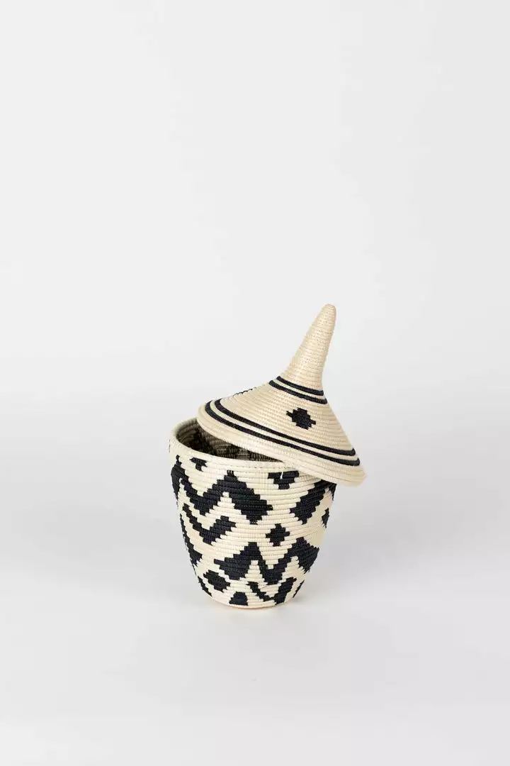 Azizi Life Home Goods Boutique Clover Sisal Peace Basket 1 Azizi Life Home Goods Boutique Clover Sisal Peace Basket