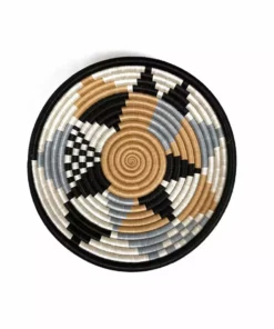 Azizi Life Home Goods Boutique Diversiform Woven Bowls - Gray