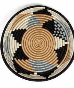 Azizi Life Home Goods Boutique Diversiform Woven Bowls - Gray