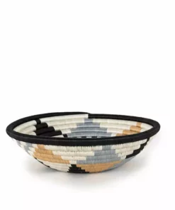 Azizi Life Home Goods Boutique Diversiform Woven Bowls - Gray