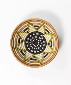 Azizi Life Boutique Vestine Green Woven Bowl