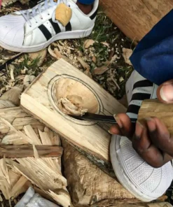 Azizi Life Home Goods Ruby Wooden Measuring Cup Set 15 Azizi Life Home Goods Ruby Wooden Measuring Cup Set