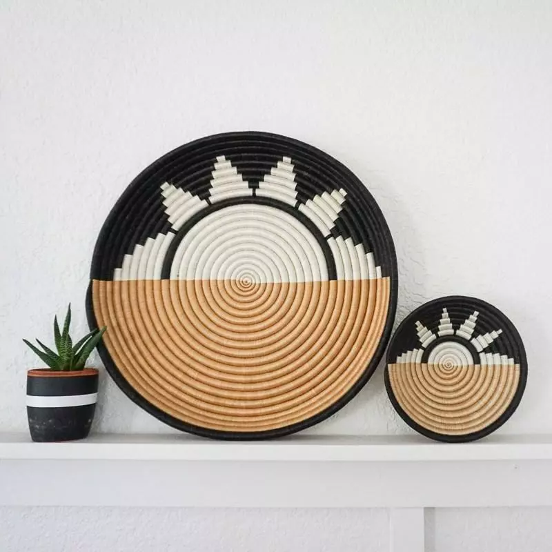 Azizi Life Sunset Woven Bowl Set 8 Azizi Life Sunset Woven Bowl Set