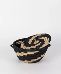 Azizi Life Woven Pot Basket With Lid Home Goods