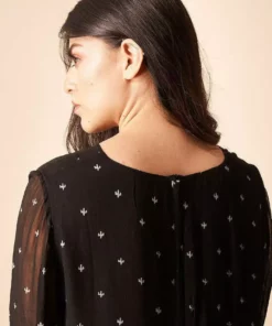 Symbology Baby Cacti Shift Dress - Black + Cream Clothing 7 Symbology Baby Cacti Shift Dress - Black + Cream Clothing