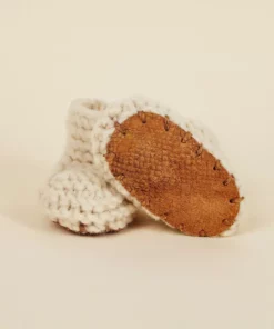 Chilote Best Sellers Baby's Salmon Leather Slippers