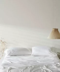 Ettitude Best Sellers Bamboo Sateen Fitted Sheet - Cloud