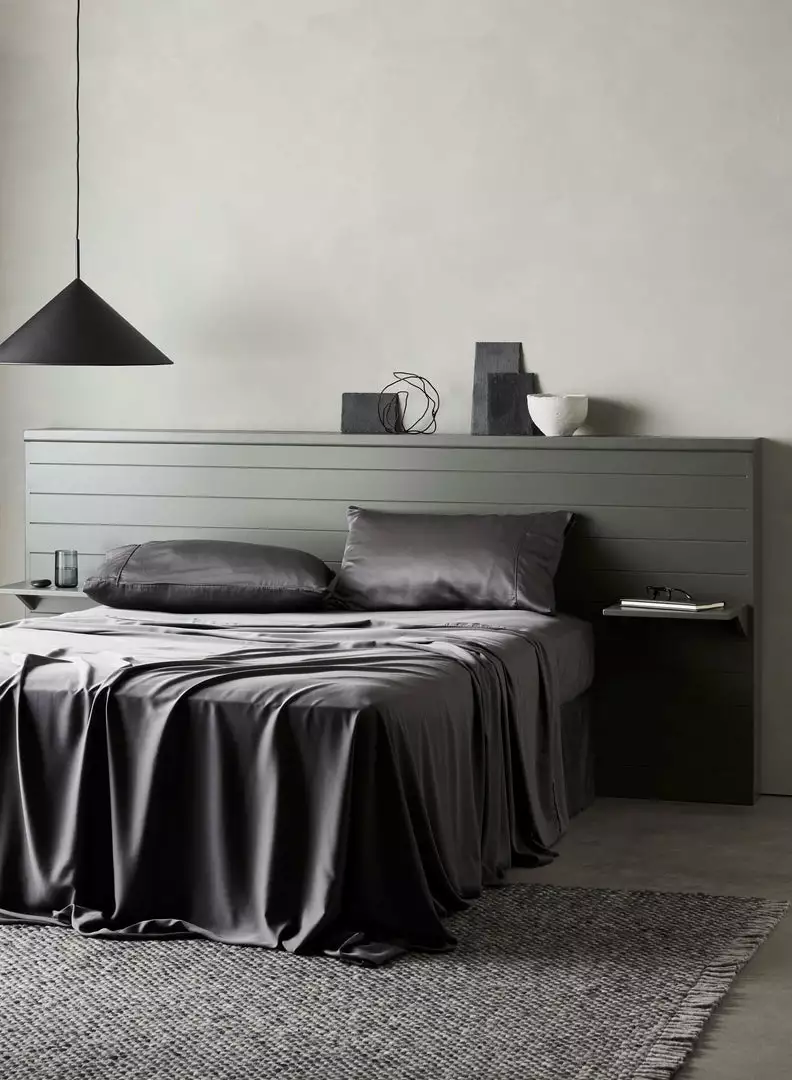 Ettitude Home Goods Bamboo Sateen Flat Sheet - Slate 5 Ettitude Home Goods Bamboo Sateen Flat Sheet - Slate
