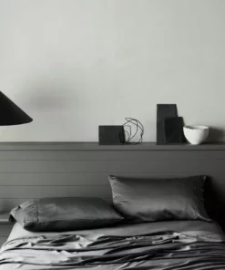 Ettitude Home Goods Bamboo Sateen Flat Sheet - Slate