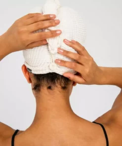 Ettitude Bamboo Waffle Hair Towel - Natural