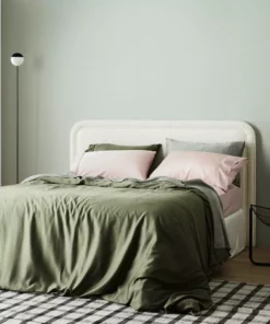 Ettitude Home Goods Bamboo Sateen Duvet Cover - Moss