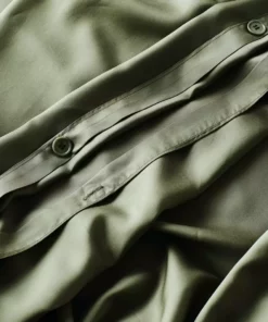 Ettitude Home Goods Bamboo Sateen Duvet Cover - Moss