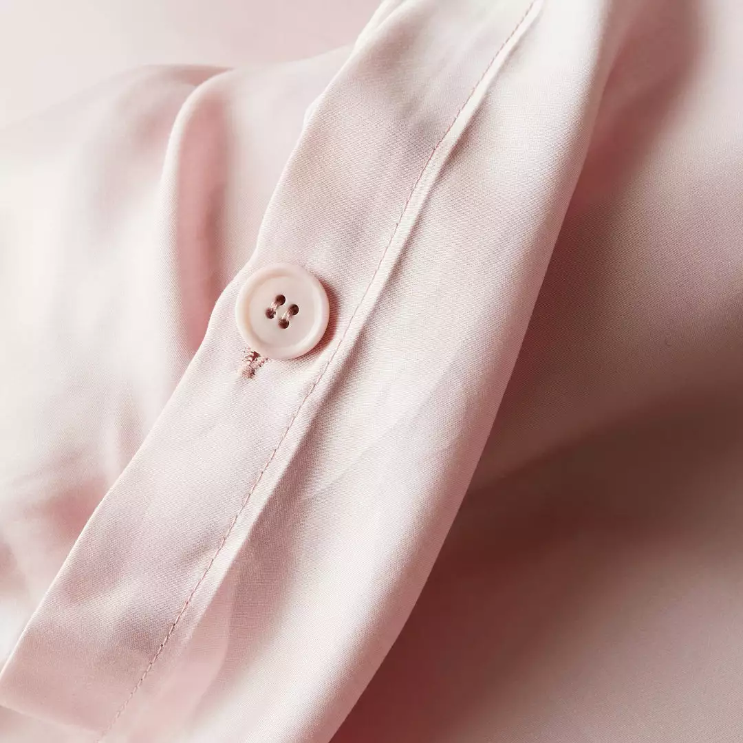 Ettitude Bamboo Sateen Duvet Cover - Rose Sustainable Materials 3 Ettitude Bamboo Sateen Duvet Cover - Rose Sustainable Materials