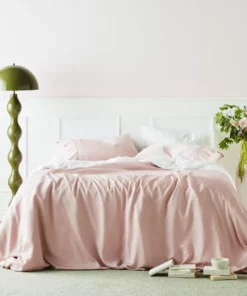 Ettitude Bamboo Sateen Duvet Cover - Rose Sustainable Materials