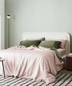 Ettitude Bamboo Sateen Duvet Cover - Rose Sustainable Materials