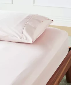 Ettitude Bamboo Sateen Fitted Sheet - Rose Sustainable Materials