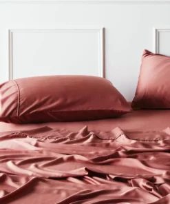 Ettitude Home Goods Bamboo Sateen Pillowcase Set - Canyon