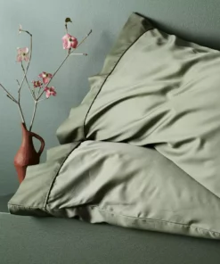 Ettitude Best Sellers Bamboo Sateen Pillowcase Set - Moss