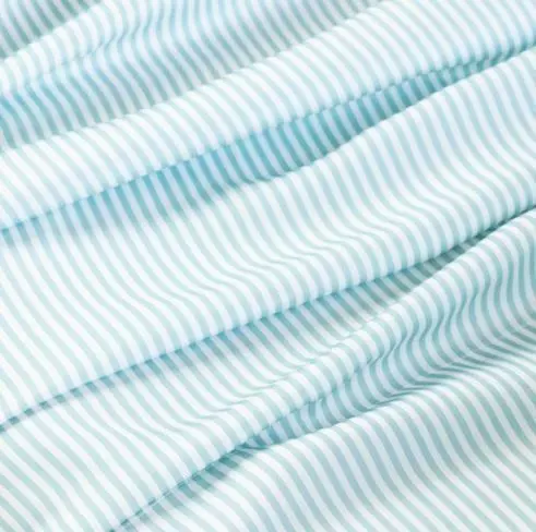 Ettitude Bamboo Sateen Pillowcase Set - Starlight Blue Stripes 2 Ettitude Bamboo Sateen Pillowcase Set - Starlight Blue Stripes