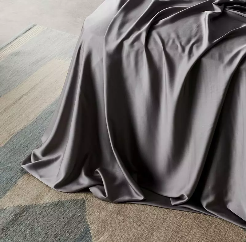 Ettitude Sustainable Materials Bamboo Sateen Plus Flat Sheet - Fog 2 Ettitude Sustainable Materials Bamboo Sateen Plus Flat Sheet - Fog