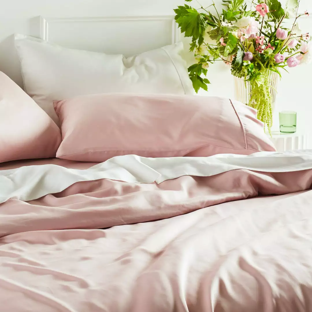 Ettitude Best Sellers Bamboo Sateen Sheet Set - Rose 2 Ettitude Best Sellers Bamboo Sateen Sheet Set - Rose